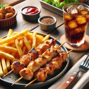 Chicken Shish Kebab Meal Lrg.