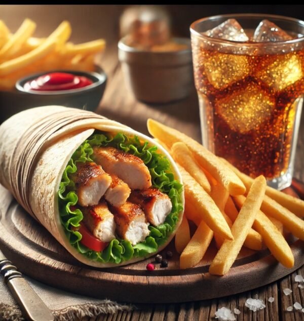 Chicken Shish Wrap Meal